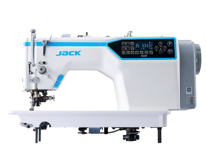 JACK 5559F-W  With Computer Single Needle Lockstitch Sewing Machine for Sewing Work Clothes Industrial Straight Sewing Machine