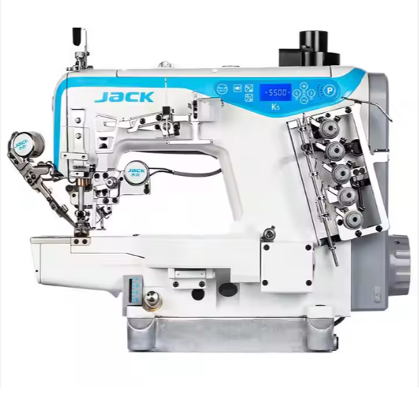 JACK K5  K5E Cylinder Bed Integrated Computerized Interlock Sewing Machine Industrial Hemming Machine