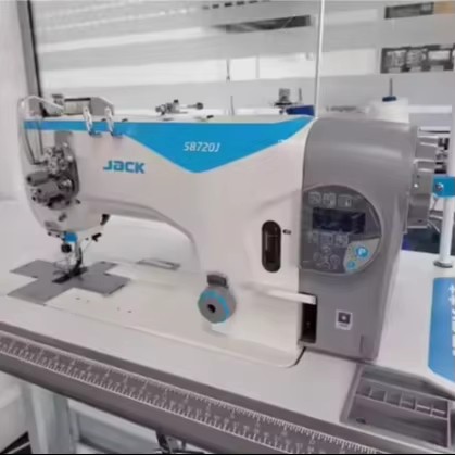 JACK JK-58720J Double Needle Lockstitch Sewing Machine Driven by Servo Motor Industrial Straight Sewing Machine